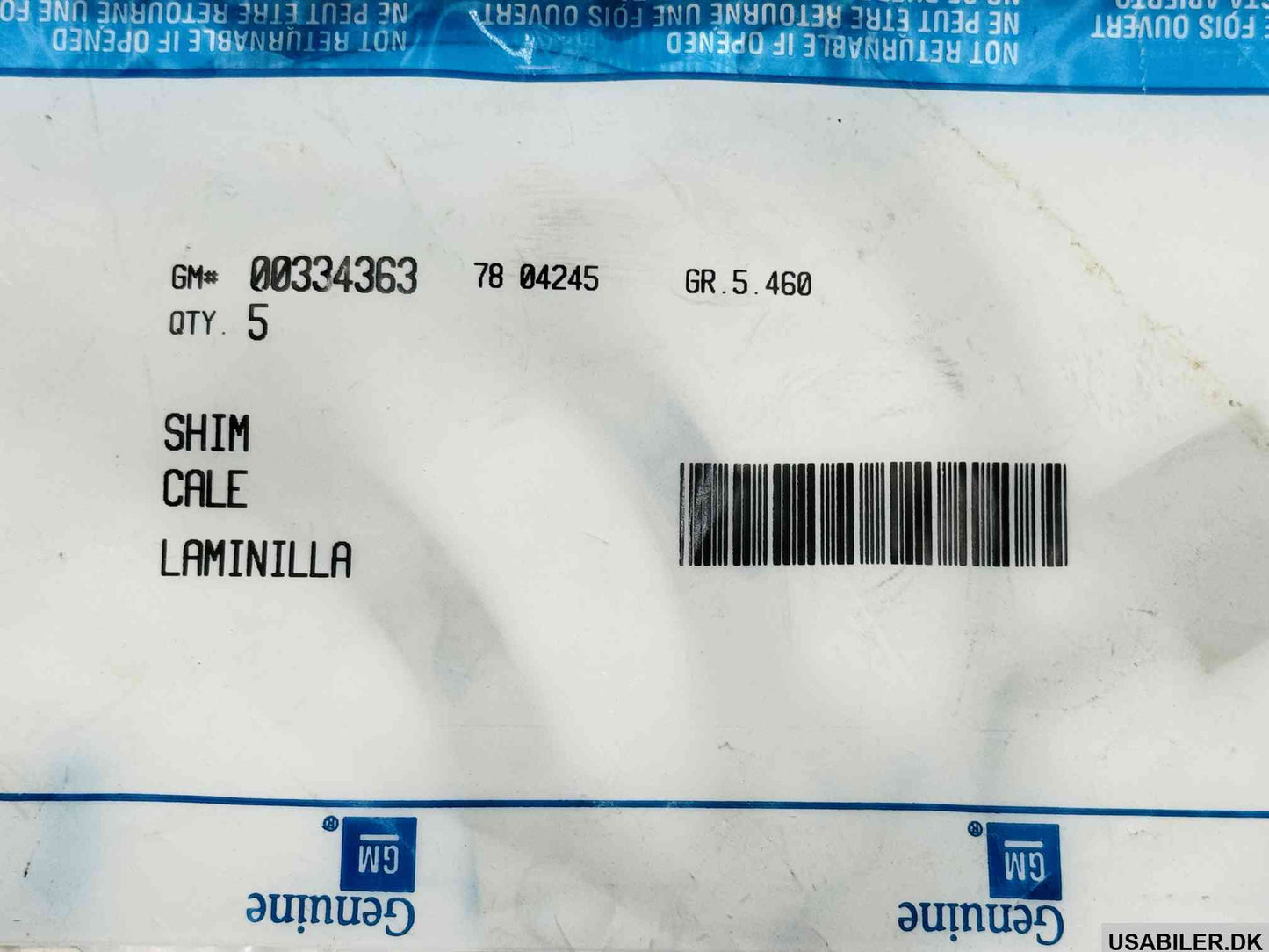 GM 334363 Shim, Pinion Bearing