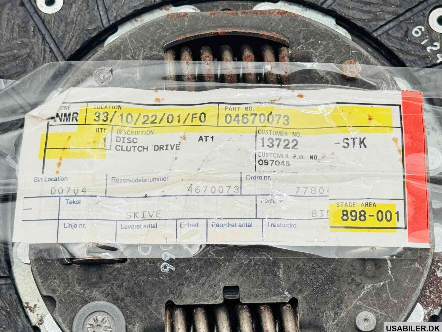 MOPAR 04670073 Clutch Disc