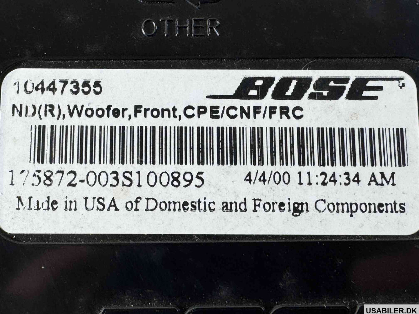 GM 10447355 Speaker Assembly, Radio Front