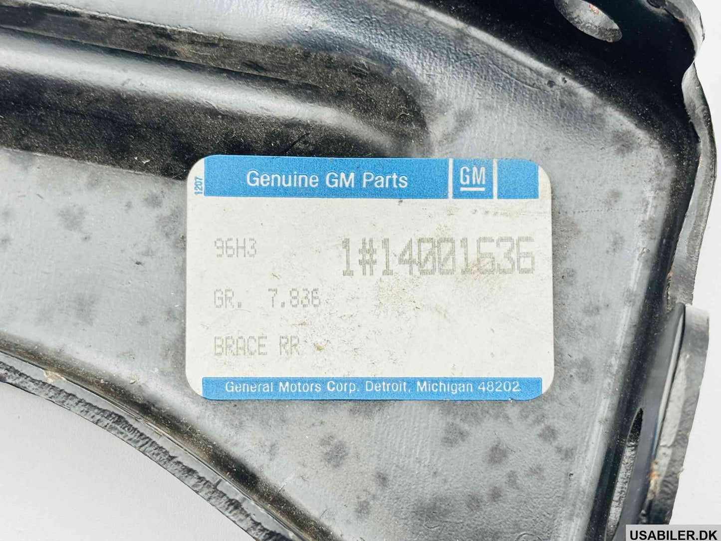 GM 14001636 Rear Bumper Impact Bar Inner Brake