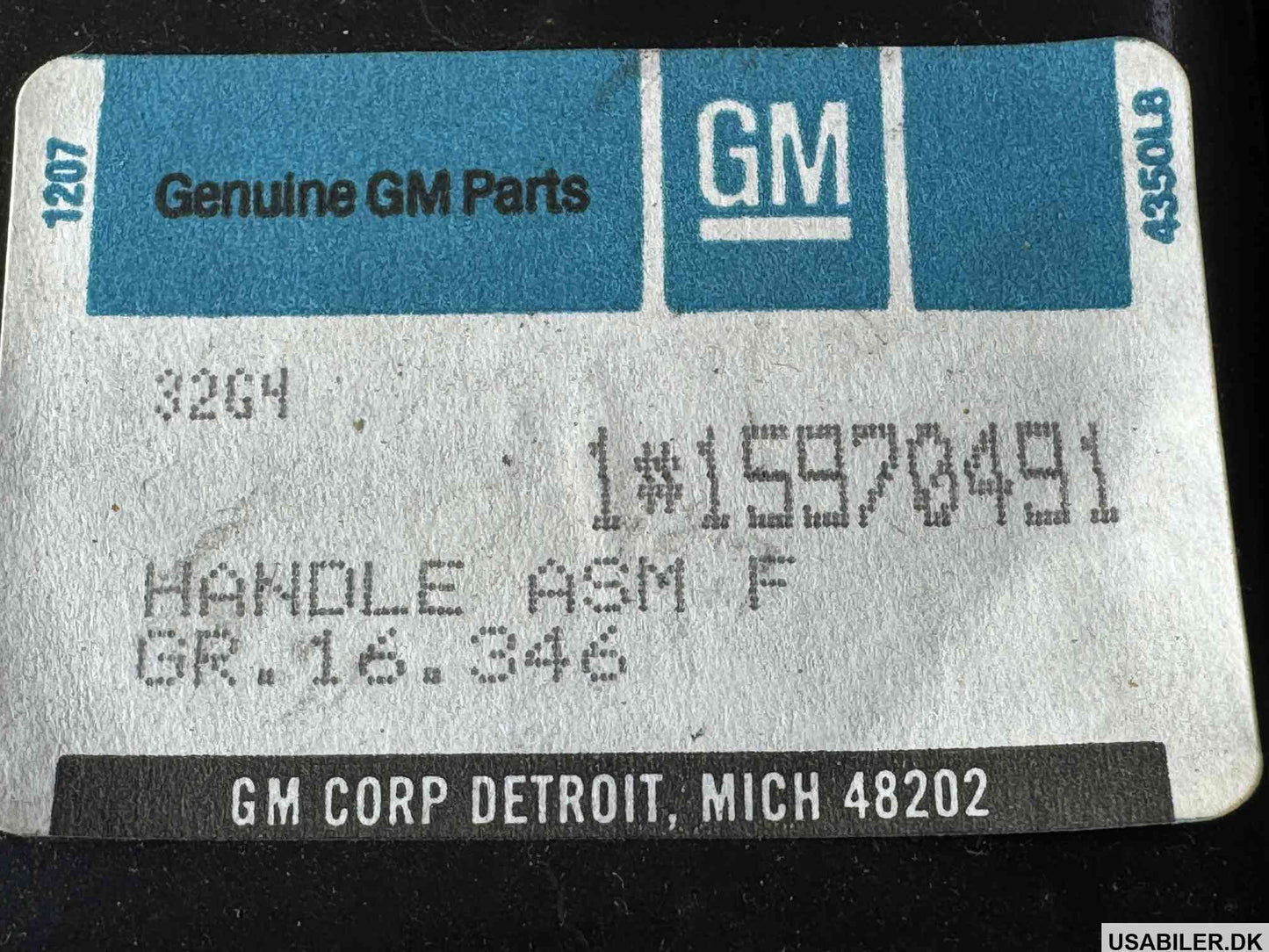 GM 15970491 Bezel Asm,Front Side Door Inside Handle