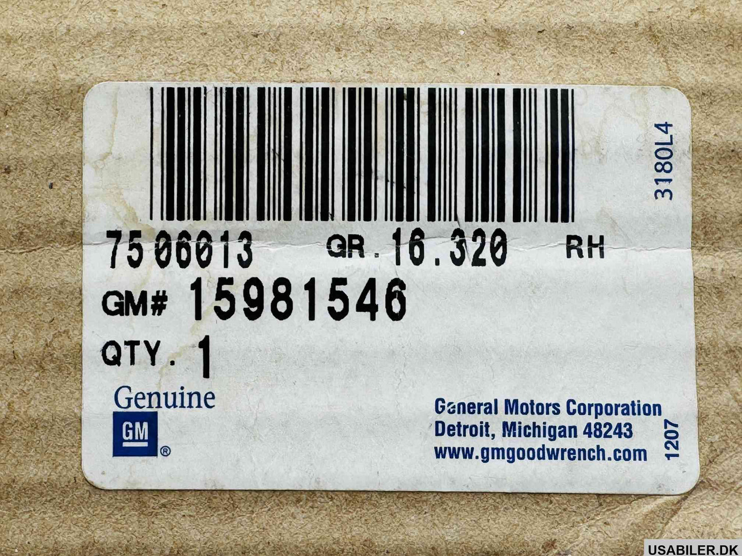 GM 15981546 Hinge Kit,Front Side Door Lower(Dr Side)