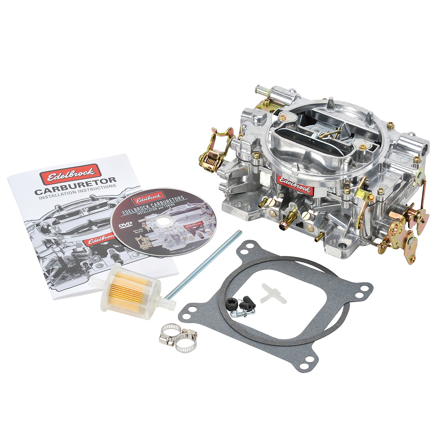 Performer karburator #1405 600 CFM med manuel choke, satin finish (uden EGR)