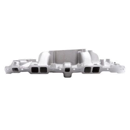Performer indsugningsmanifold til 1955-86 Small-Block Chevy, satin finish