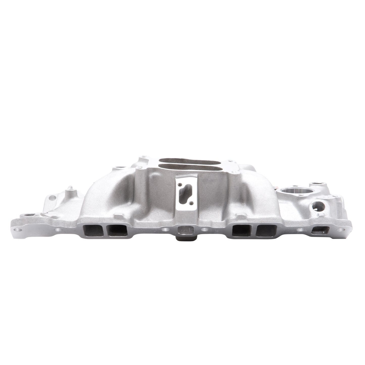 Performer indsugningsmanifold til 1955-86 Small-Block Chevy, satin finish