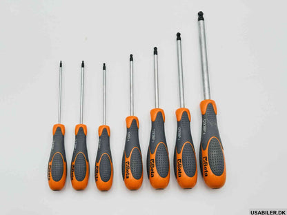 BETA 1293BP Set of 7 ball head hexagon drivers with handles