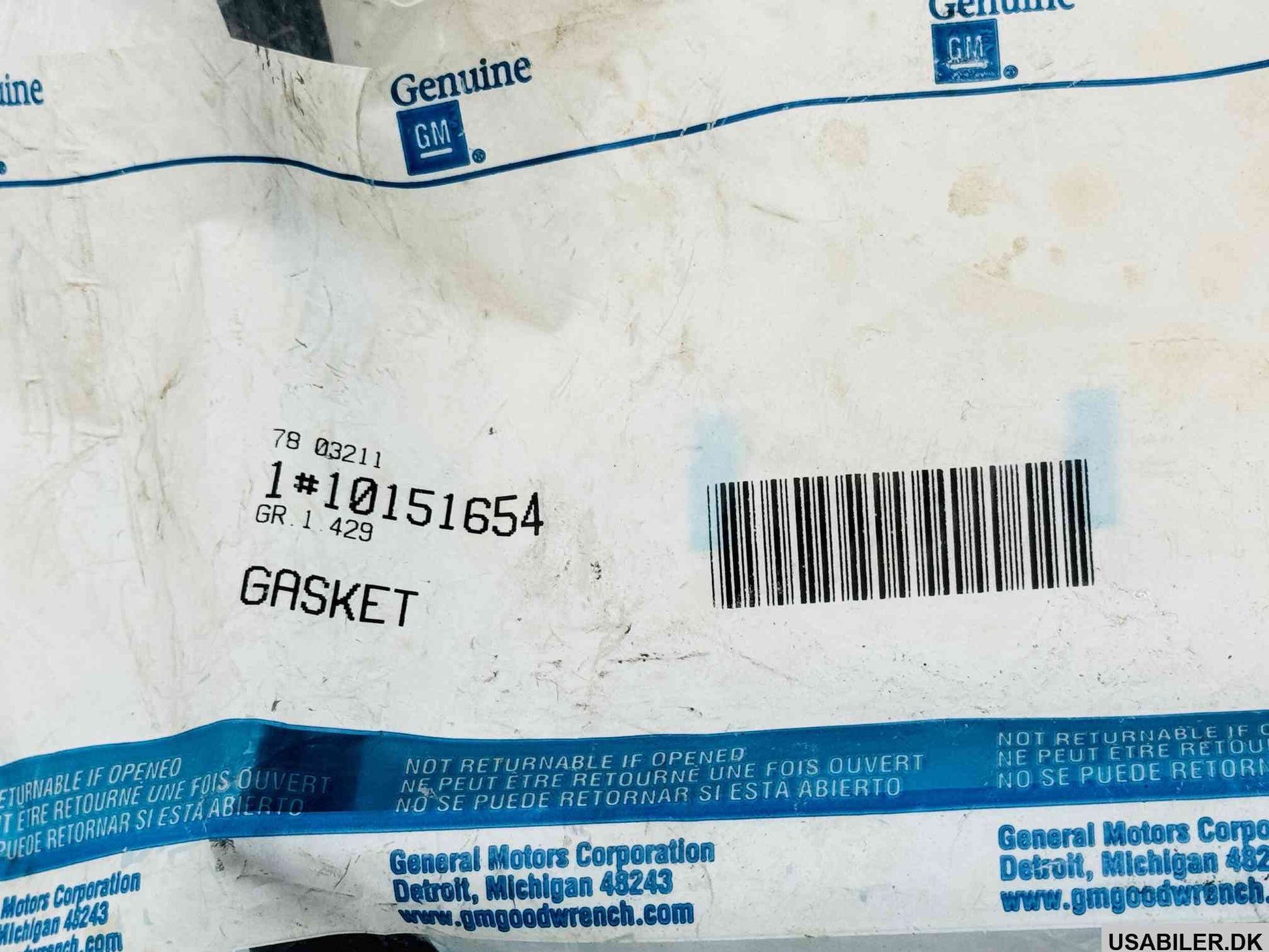 GM 10151654 Gasket,Oil Pan
