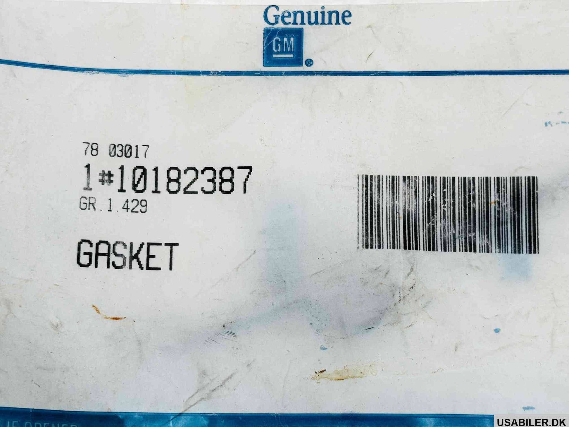 GM 10182387 Gasket,Oil Pan, V6 3,1L