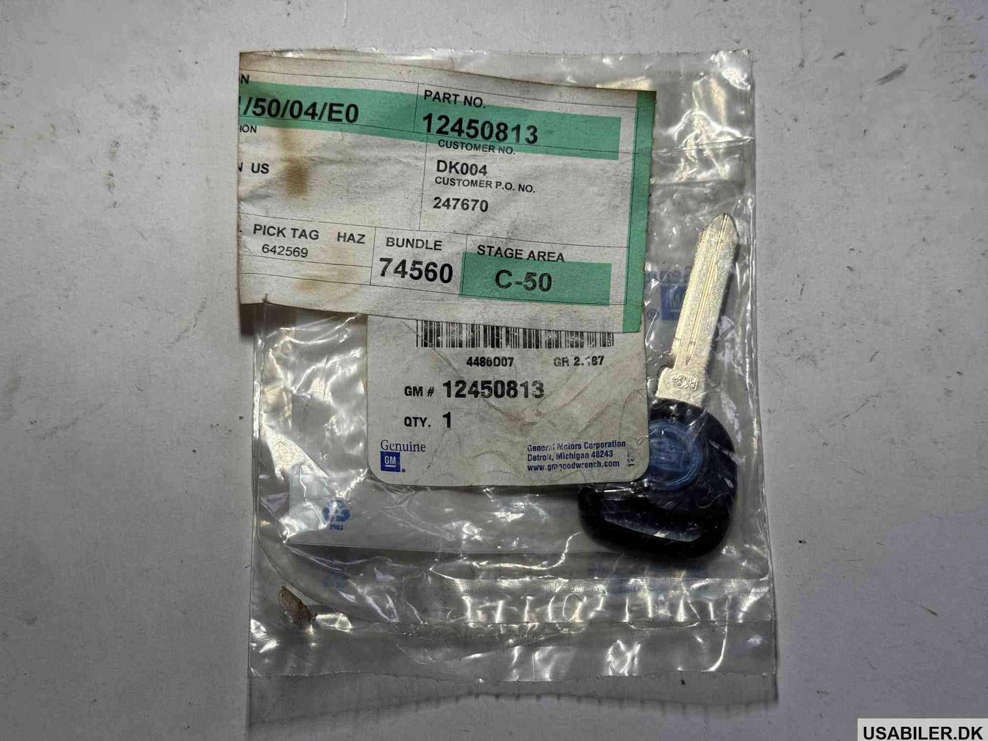 GM 12450813 Key