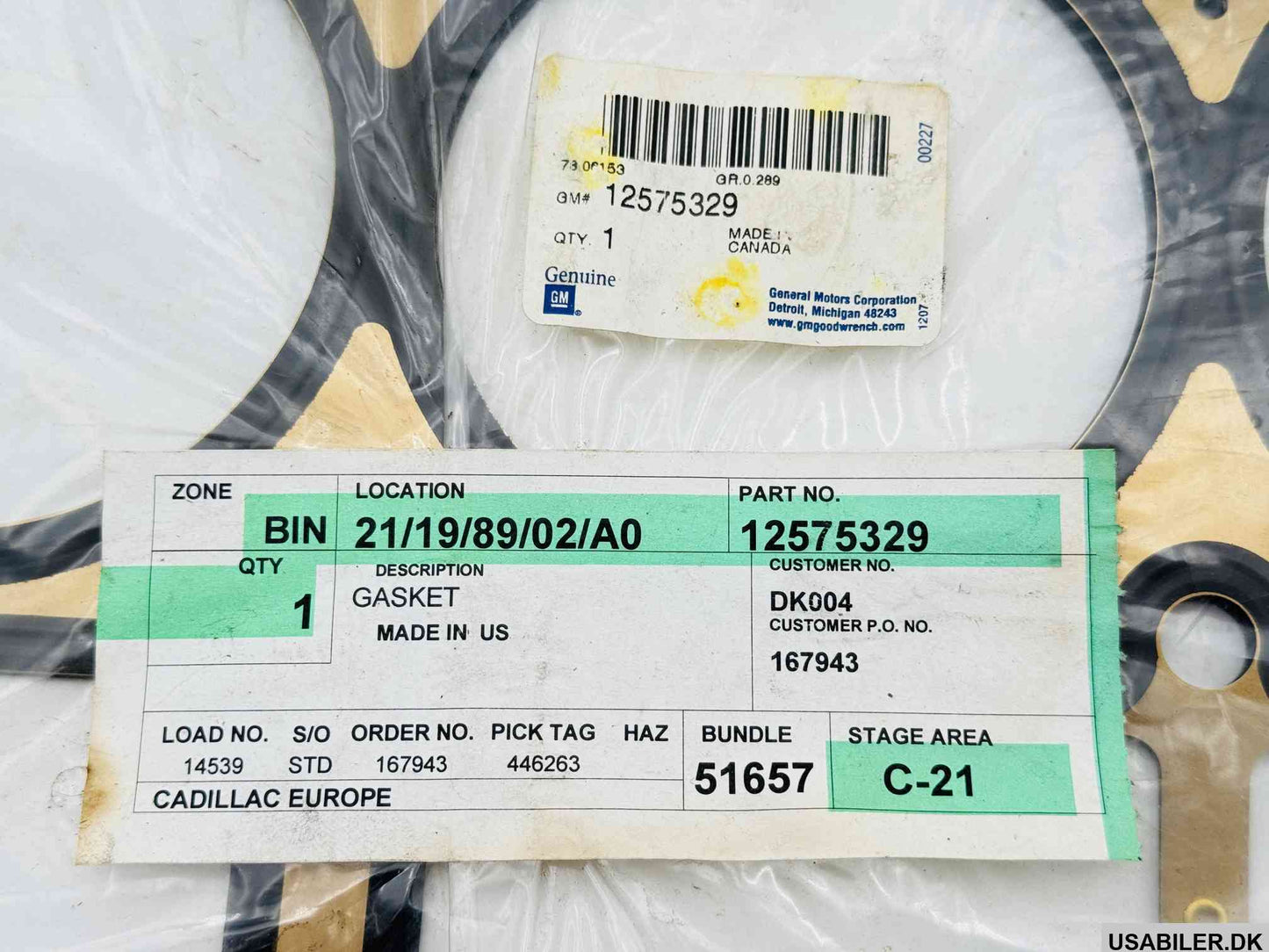 GM 12575329 Gasket,Cyl Head