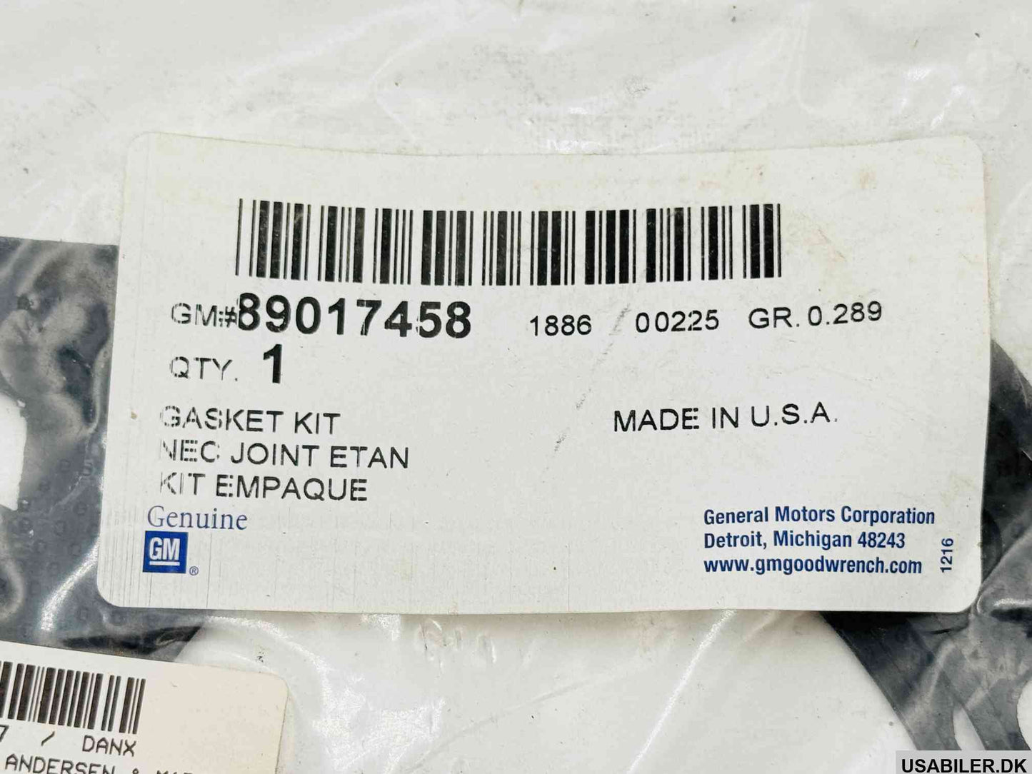 GM 89017458 Gasket Kit,Cyl Head