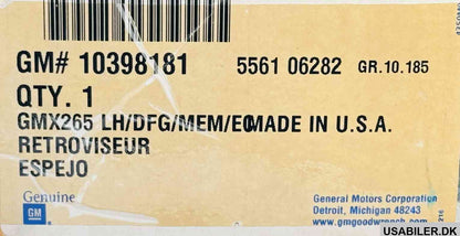 GM 10398181 Mirror, Outside Driver Side