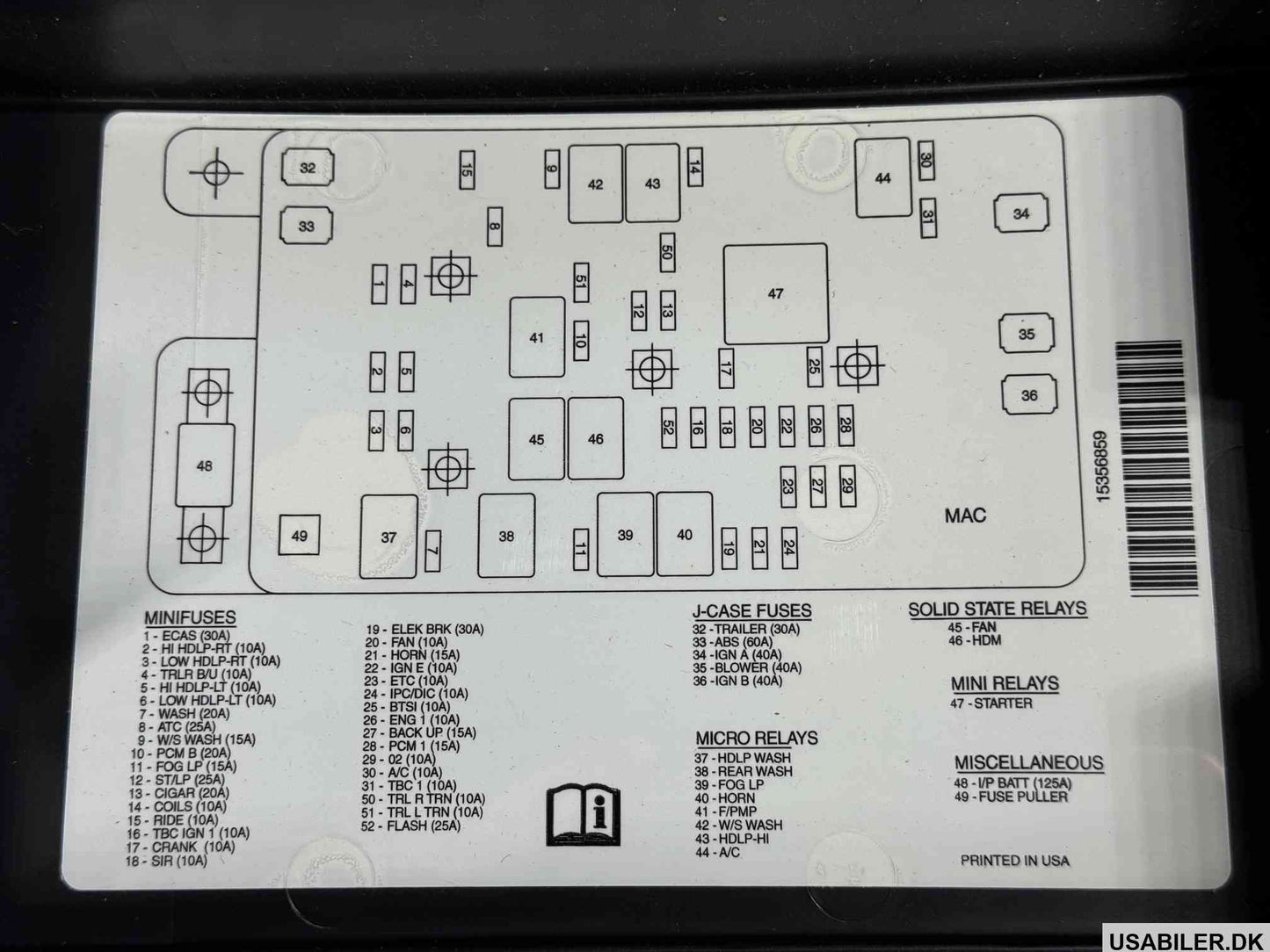 GM 15059750 Cover, Accessory Wiring Junction Block (Includes Label)