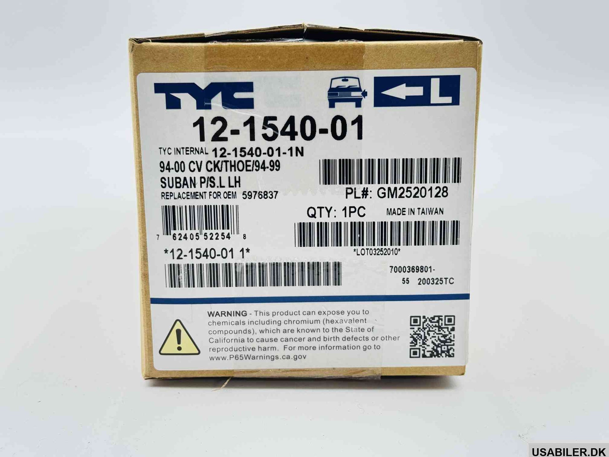 GM 5936837 GM2520128  Park Lamp LH