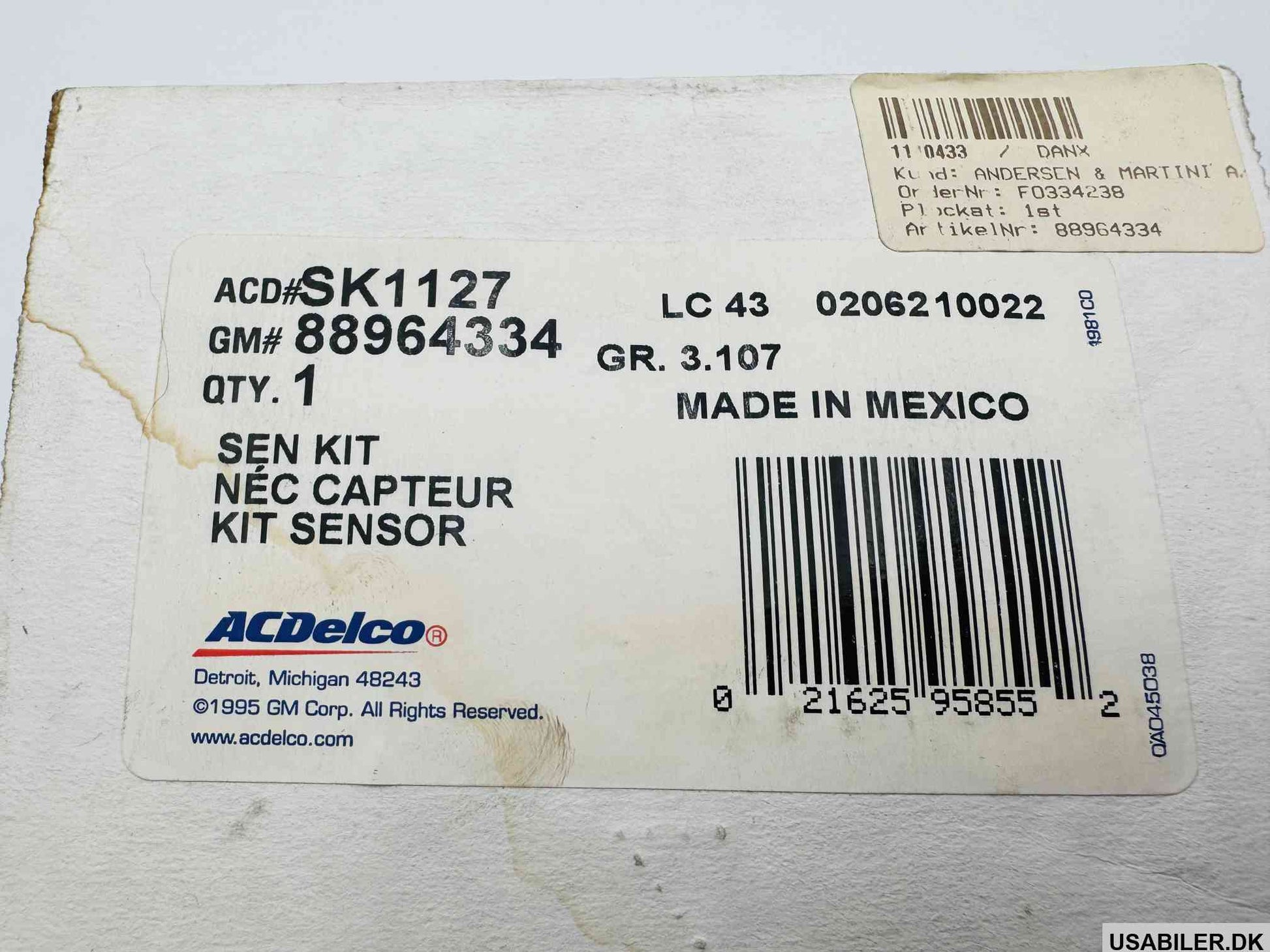 GM 88964334 Fuel Level Sensor
