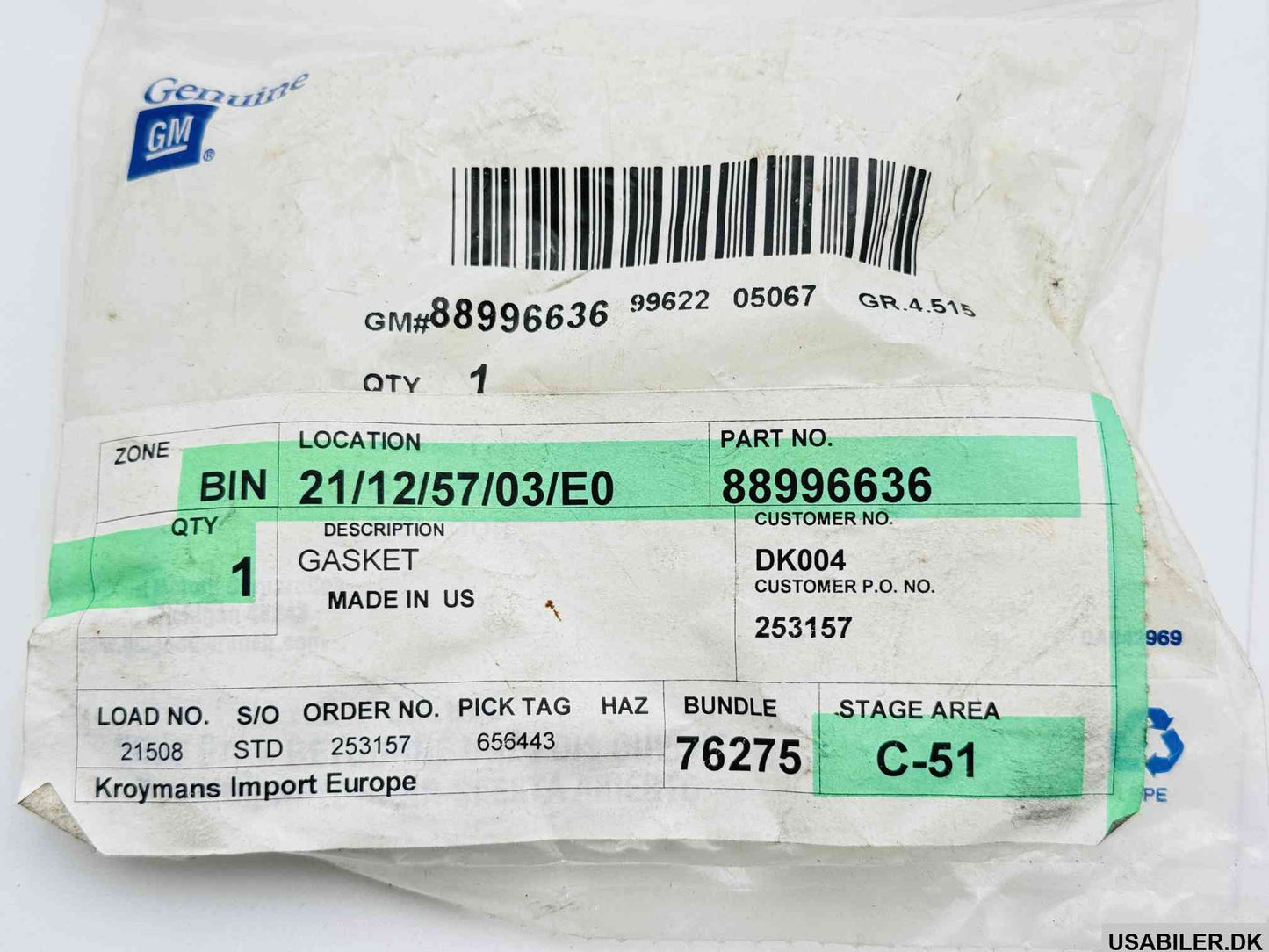 GM 88996636 Insulator, Transfer Case Four Wheel Drive Actuator