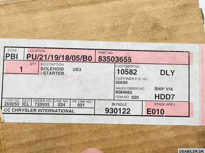 MOPAR 83503655 Solenoid