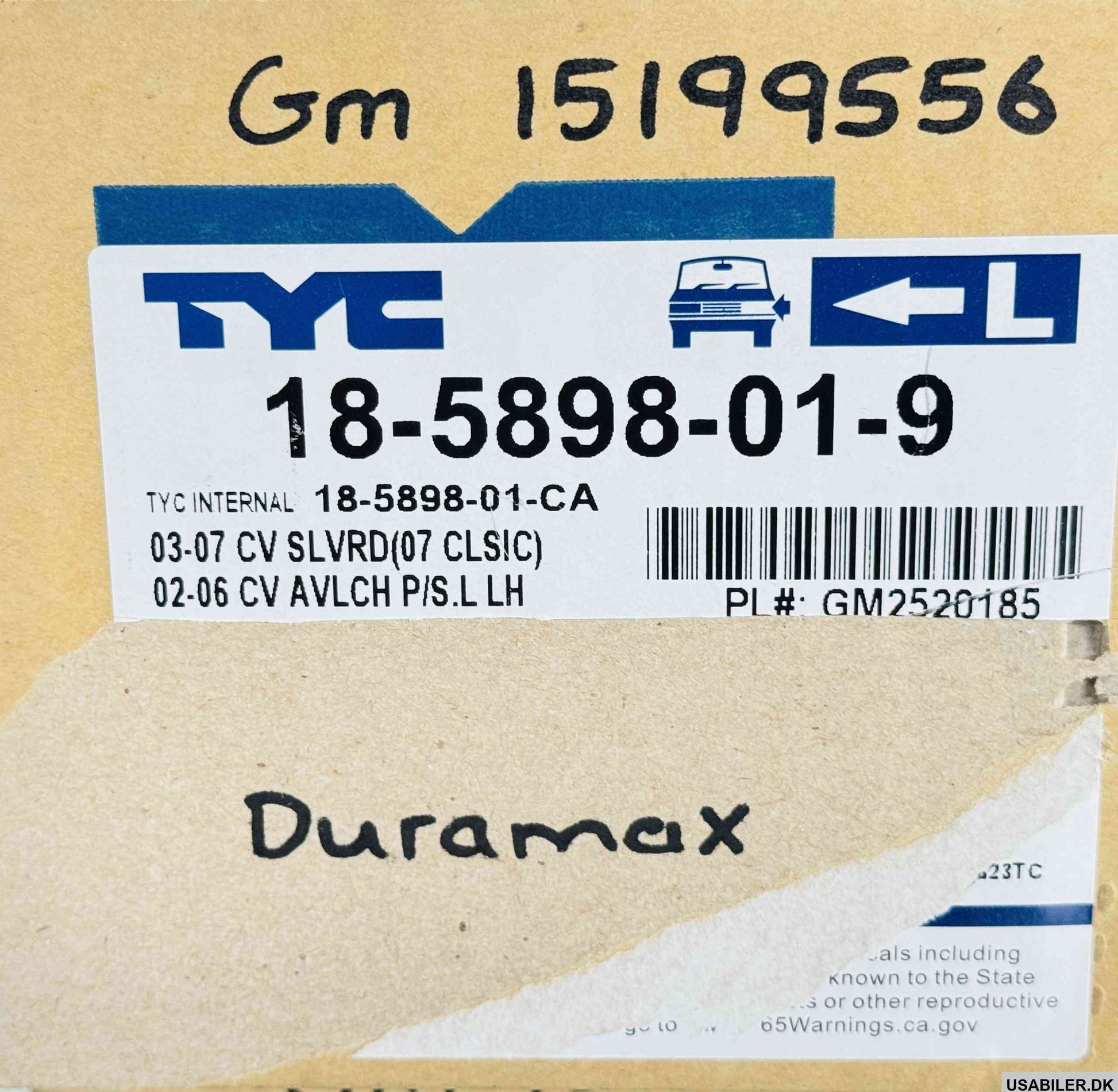 GM 15199556 Lamp Assembly, Daytime Running & Front Side Marker & P