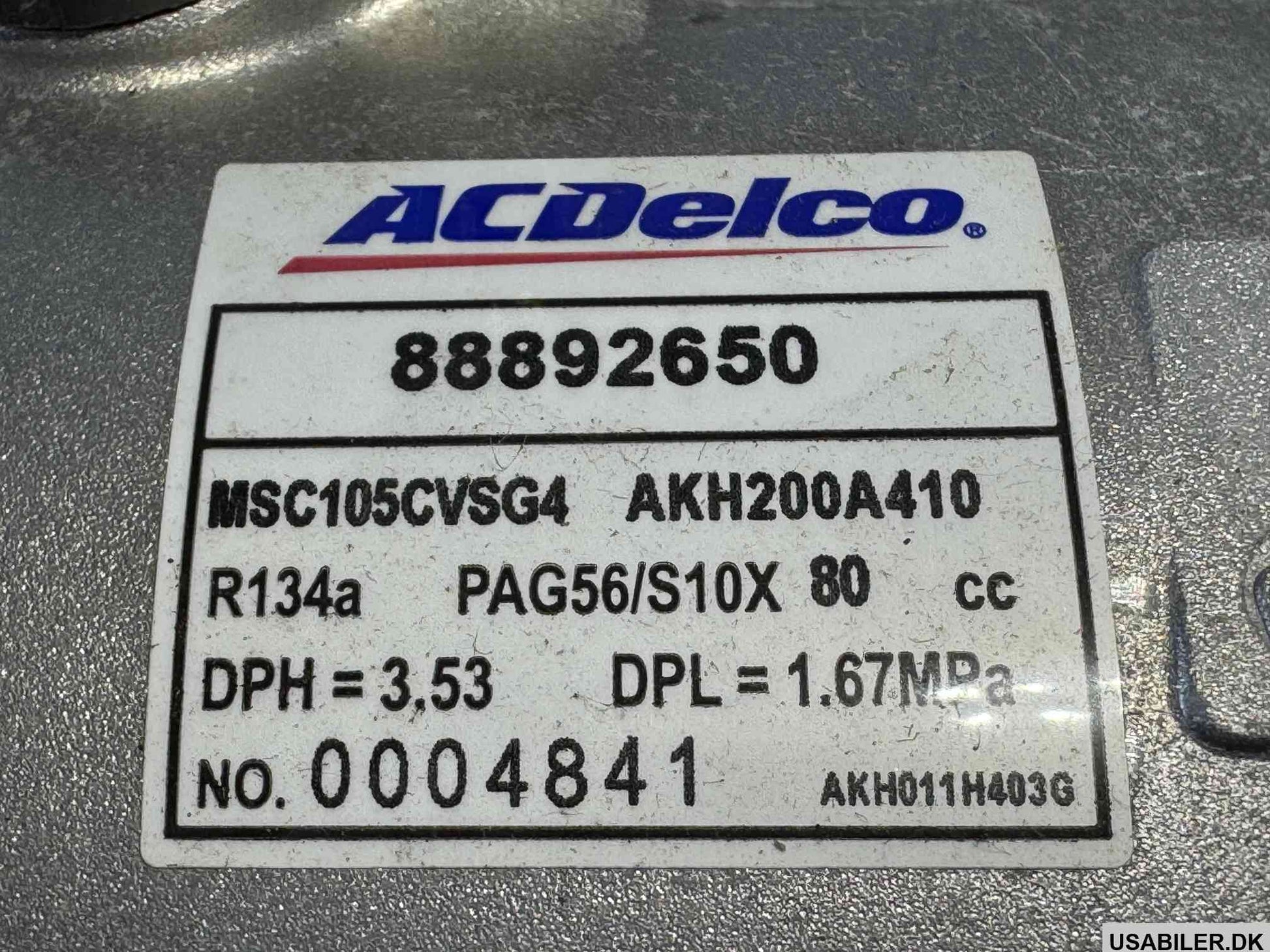 GM 19258827 Air Conditioner Compressor Assembly