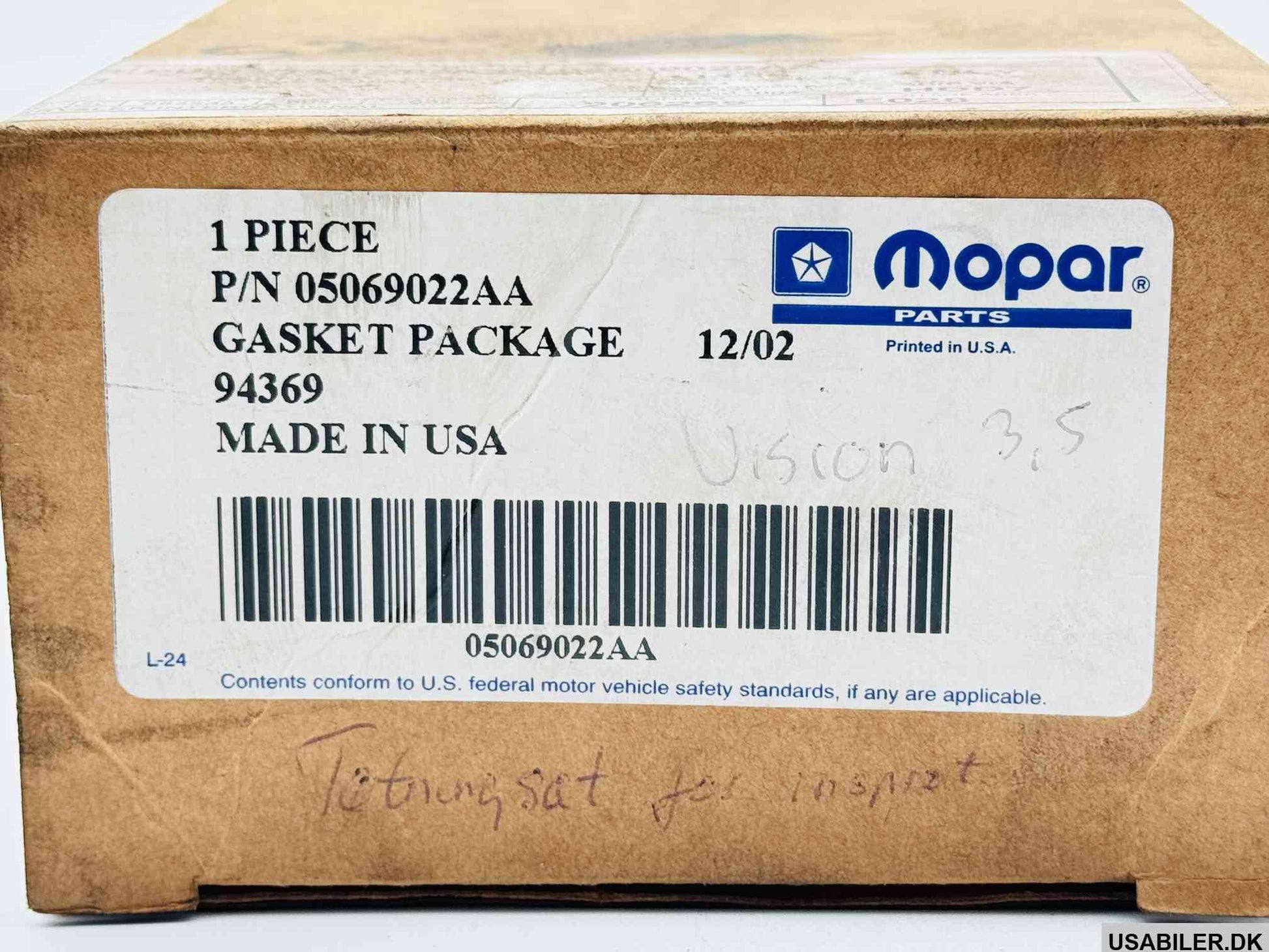 MOPAR 05069022AA Intake Manifold Gasket
