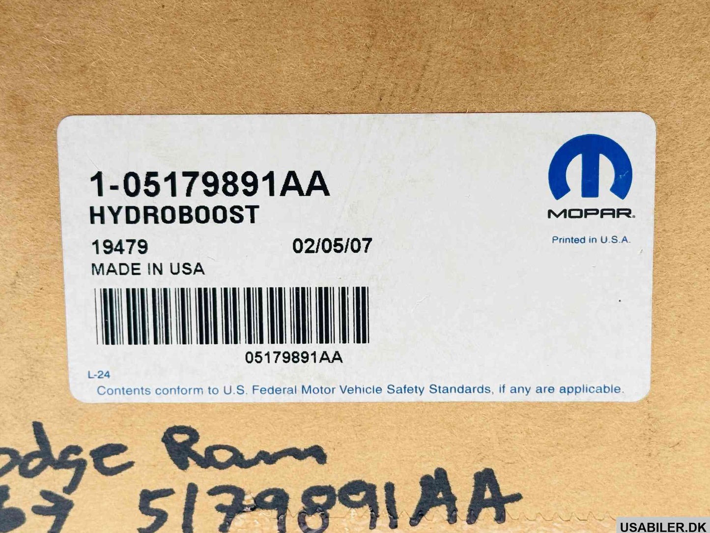 MOPAR 05179891AA Hydro-booster, Power Brake