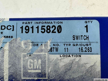 GM 19115820 Window Control Switch Front RH Passenger Side